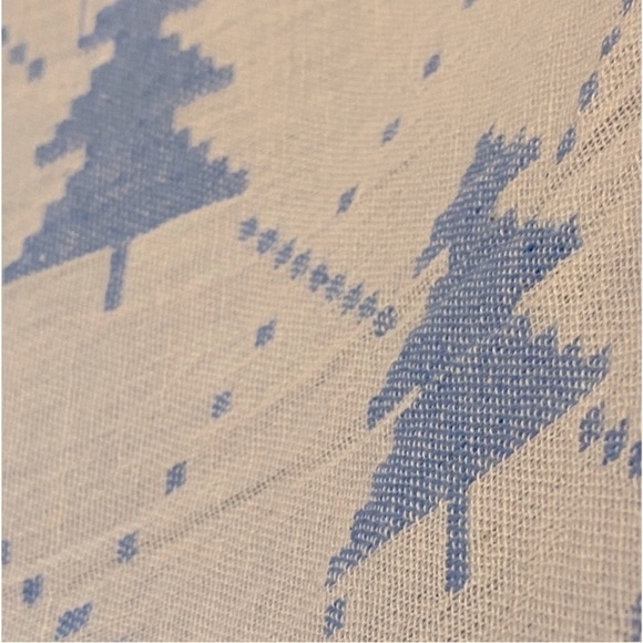 J. Crew Red Plaid Bag Fair Isle Blanket Towel Bunting Set ALL NEW Set of 3 - Picture 13 of 14